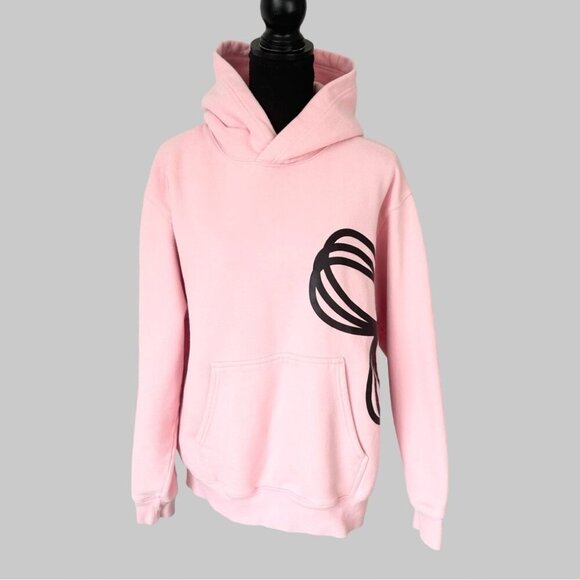Aritzia Pink Hoodie with Black Design - Picture 1 of 15